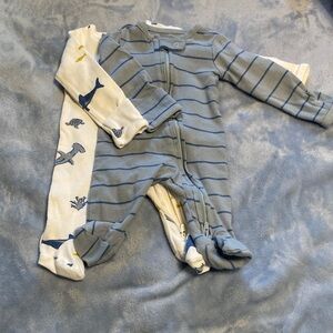 Set of 2 Carter's Footie PJs